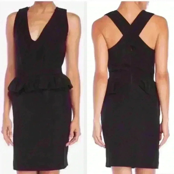 Maje Dresses & Skirts - MAJE Peplum Fitted Midi Cocktail dress